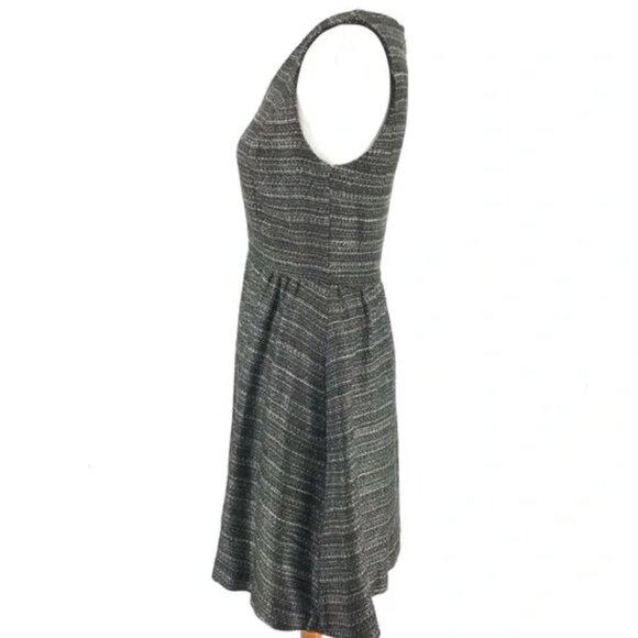 Moulinette Soeurs Dress NEW Anthropologie Tweed Metallic Black Sleeveless Size 4 - Picture 11 of 14